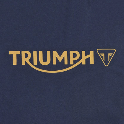 Camiseta Triumph Cartmel Logo azul