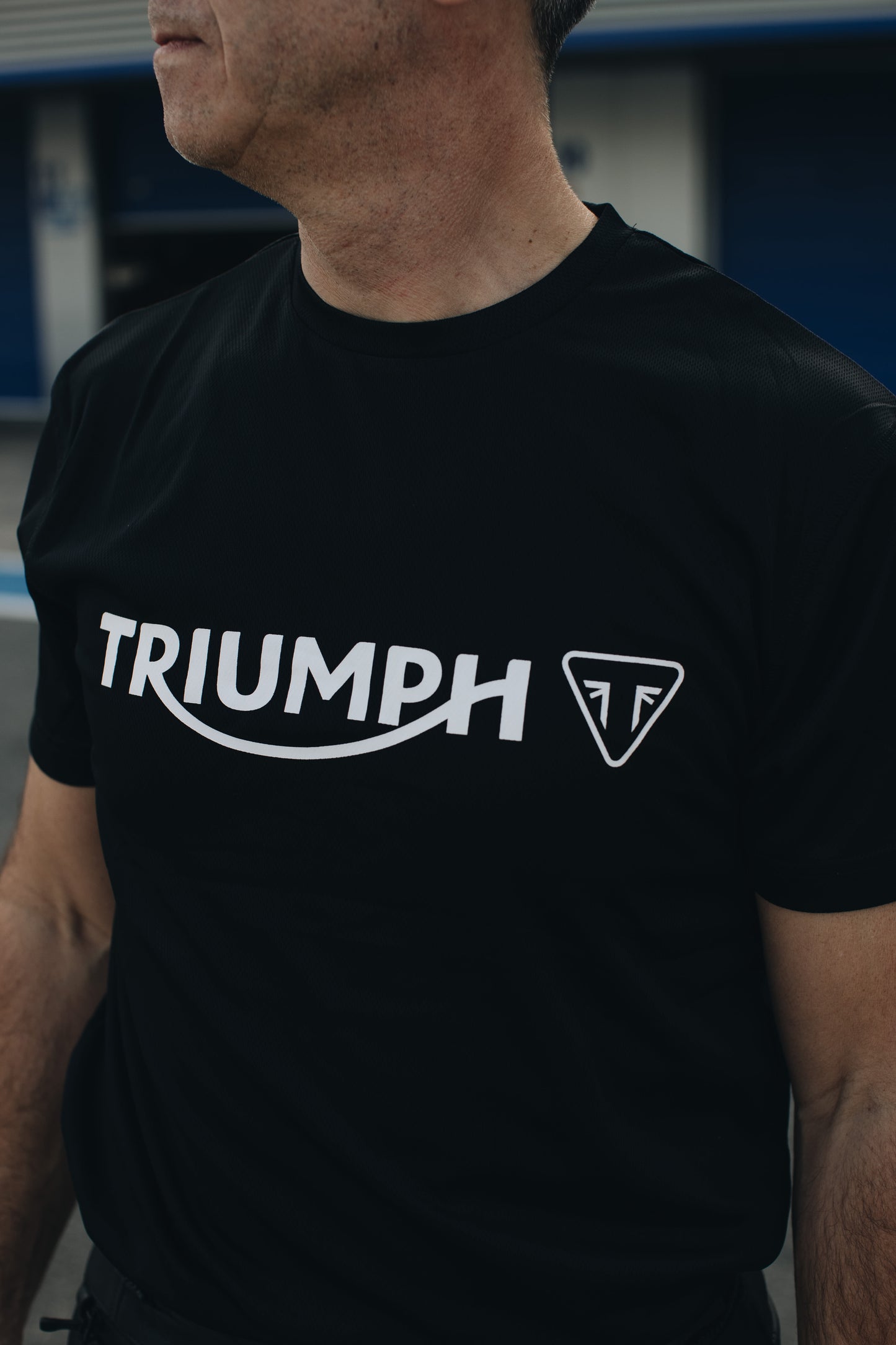 Triumph Camiseta de Cuello Redondo de Secado Rápido