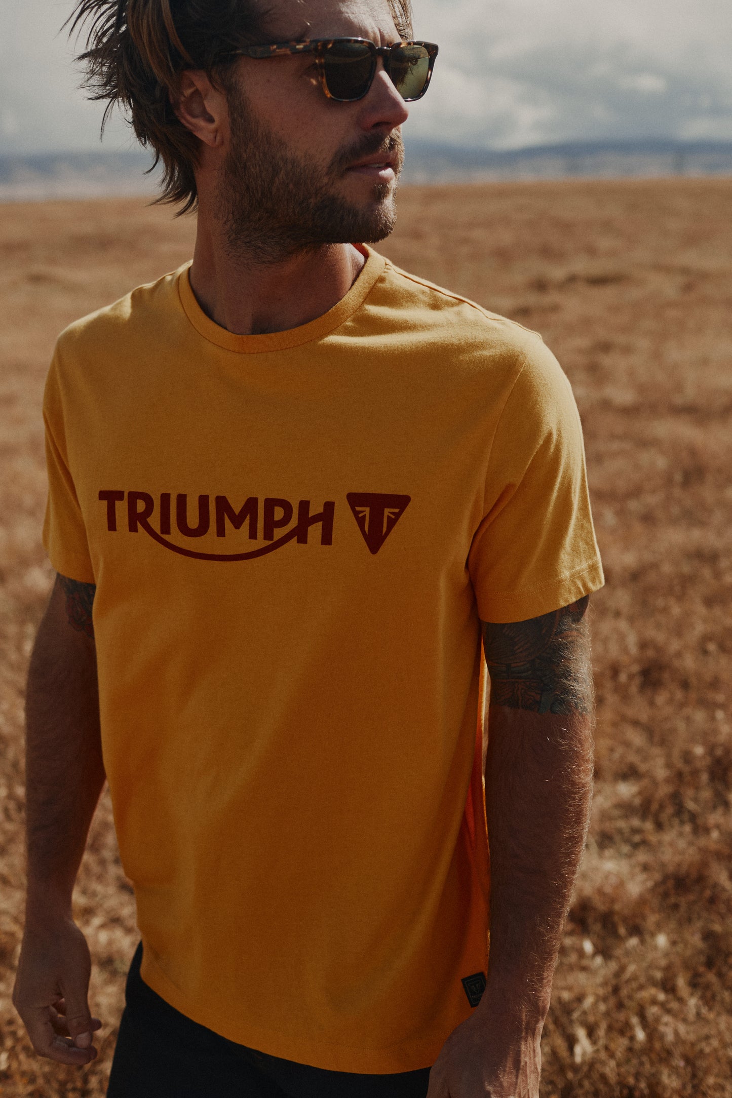 Camiseta Triumph Cartmel Logo blanca