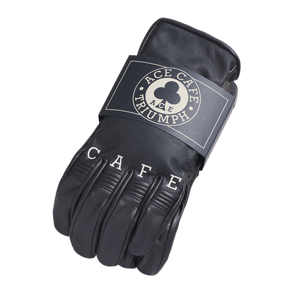 Guantes de cuero Triumph Ace Cafe para motocicleta