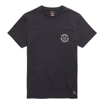 Camiseta Triumph Newlyn con Logo de Anillo en Negro